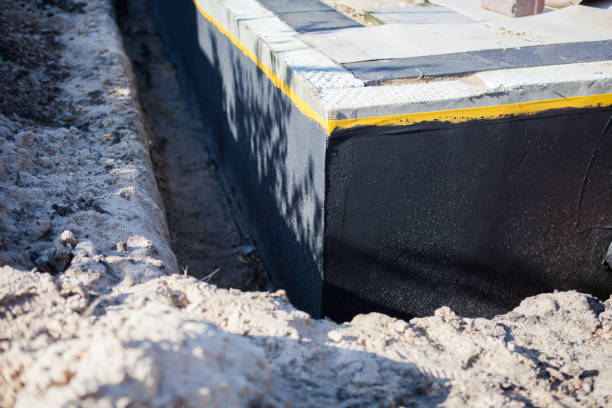 Residential Exterior Waterproofing installation at a Avon, IN home by SJ Waterproofing Pros